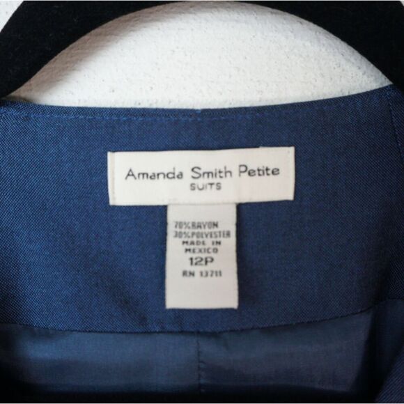 NWT Vintage Suiting Blazer Tailored Fit Vest Sz 12 P Minimalist Contemporary - Picture 4 of 5